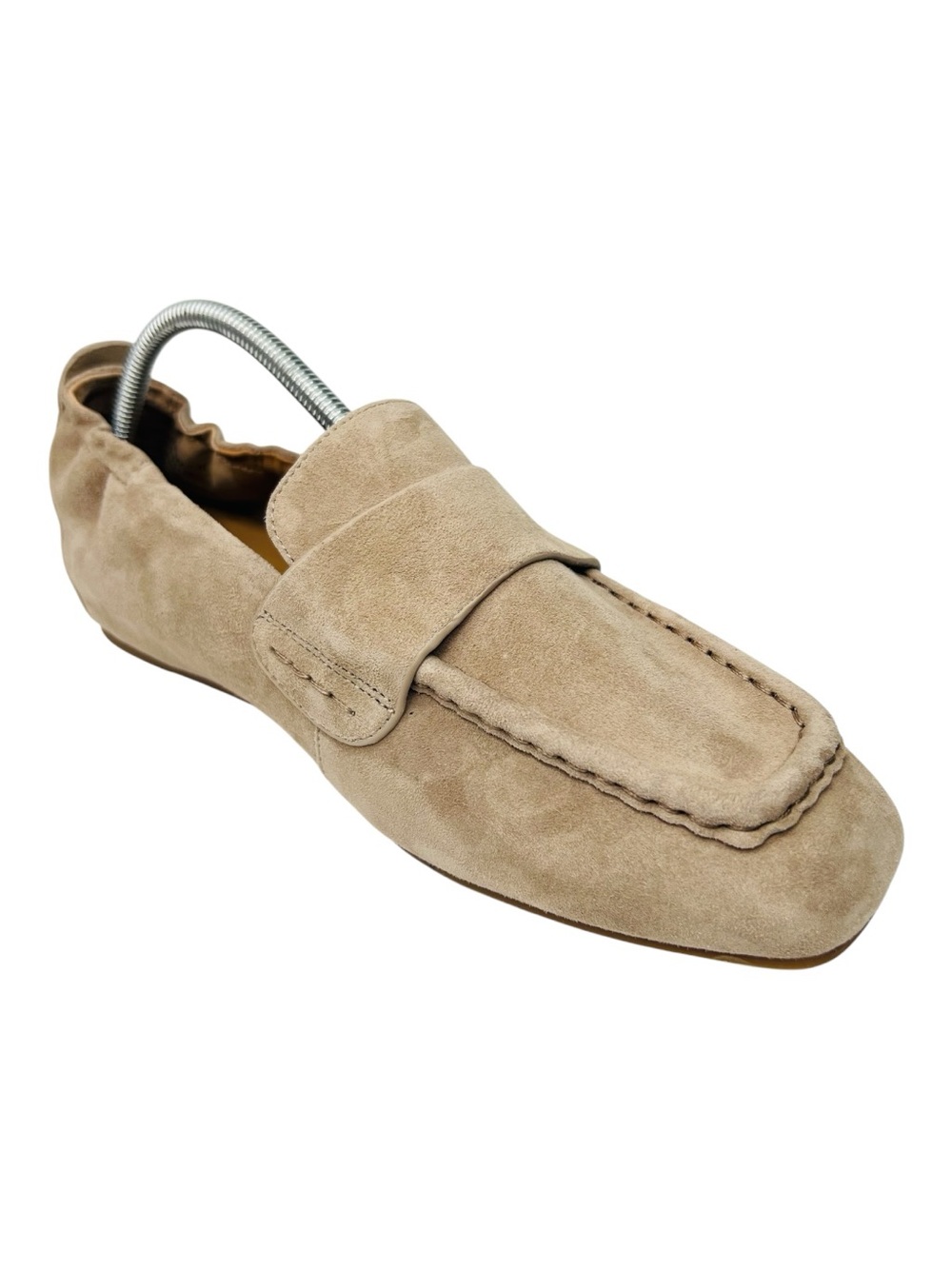 Gentle Souls Kenneth Cole Sophie Tan Suede Square Toe Slip On Loafers Sz. 11